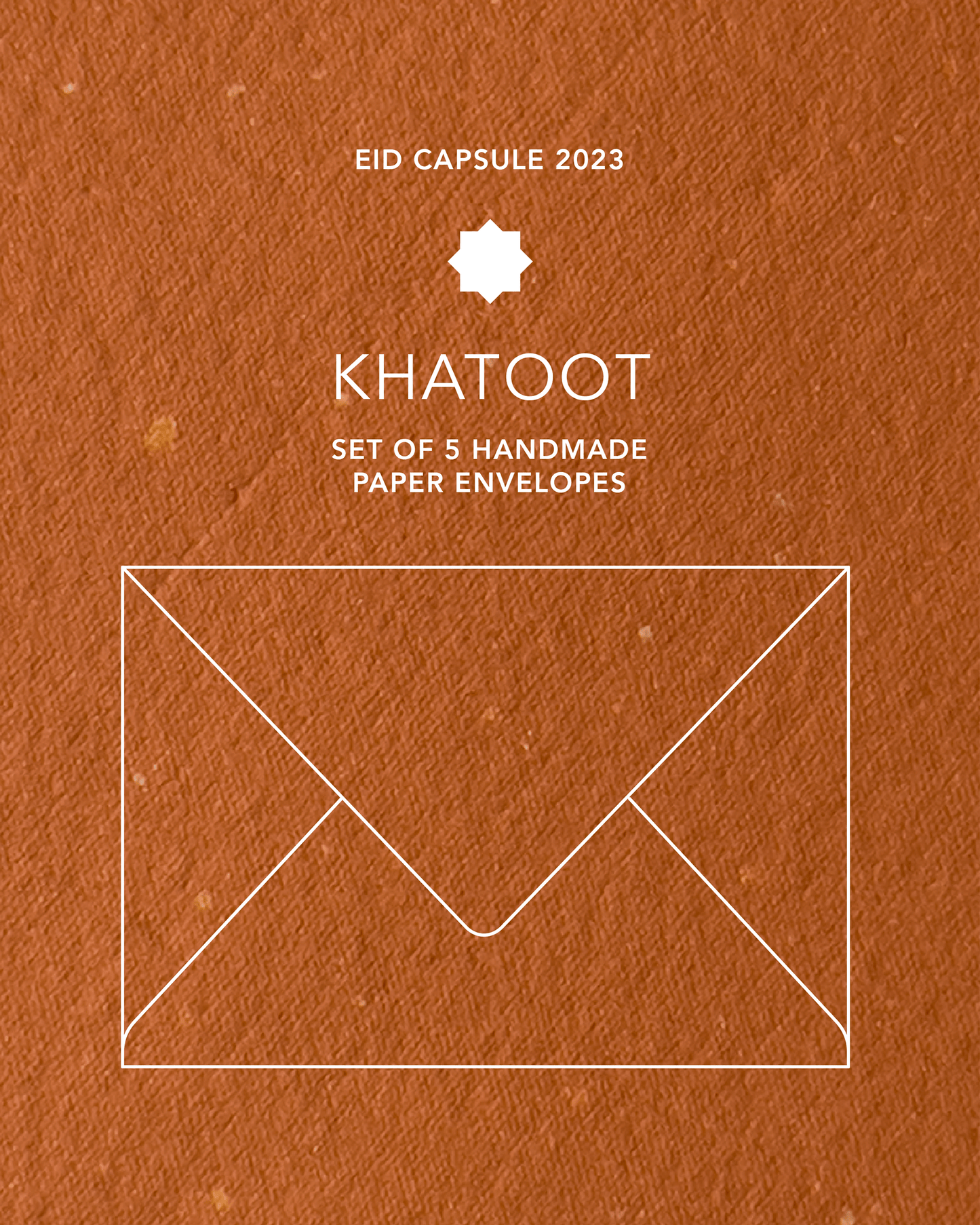 KHATOOT - Set of 5 Handmade paper Envelopes