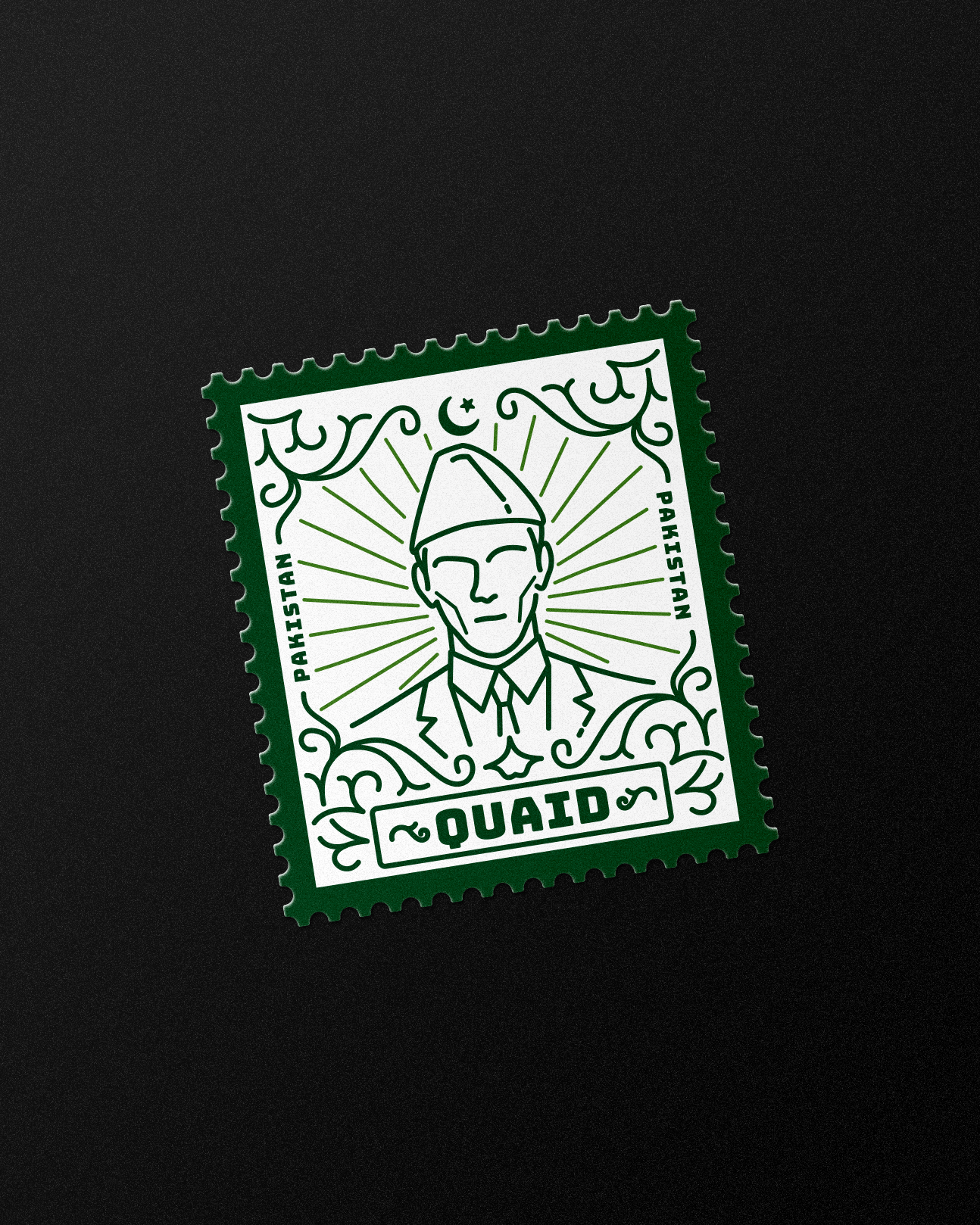Quaid Stamp Sticker