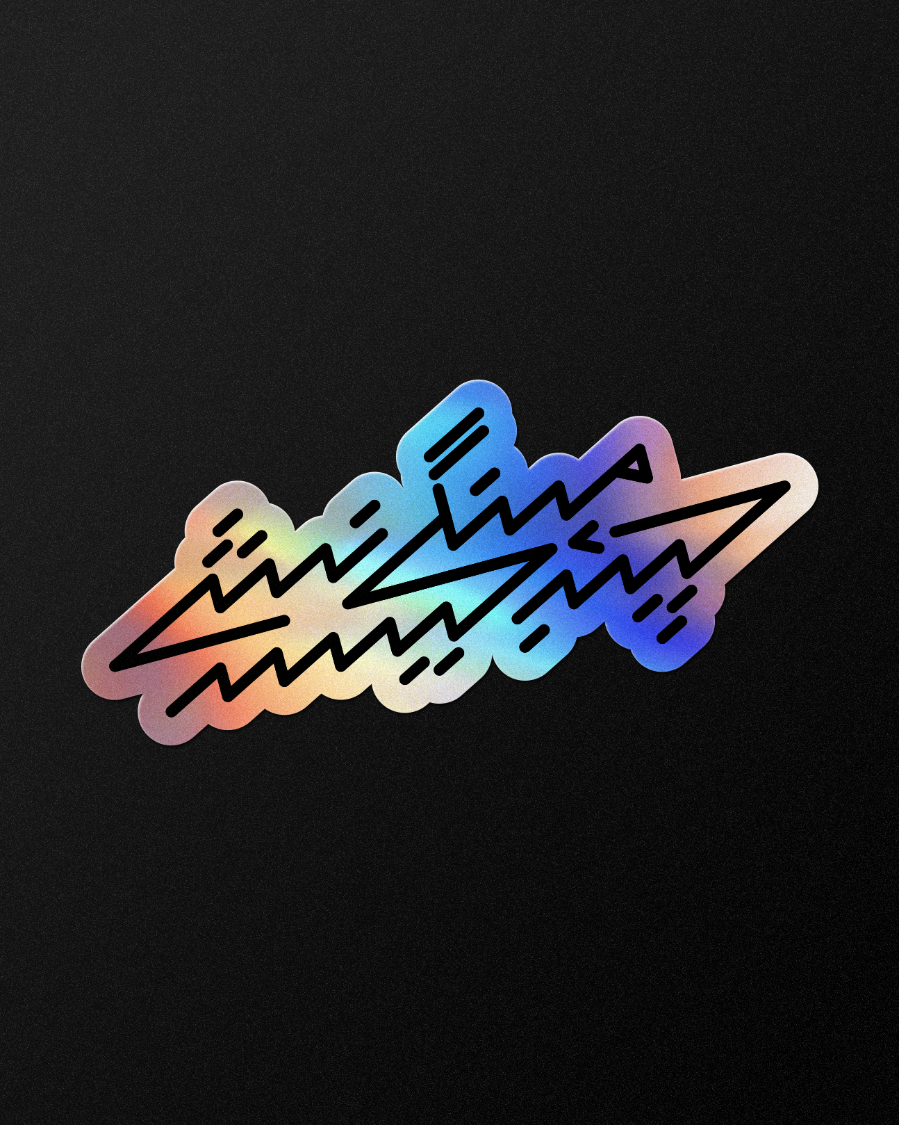 Sastay/Mehnge Nashay Holographic Sticker