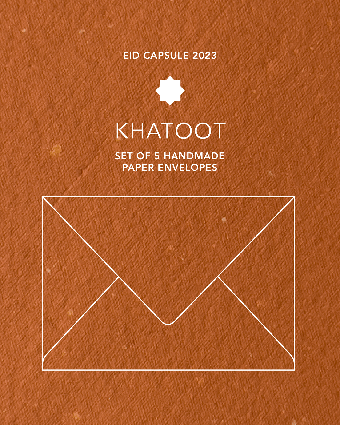 KHATOOT - Set of 5 Handmade paper Envelopes