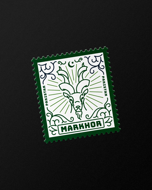 Markhor Stamp Sticker