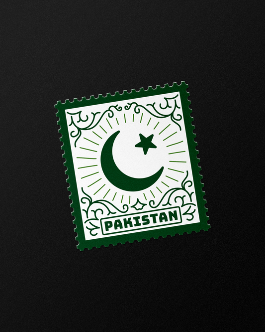 Pakistan Stamp Sticker