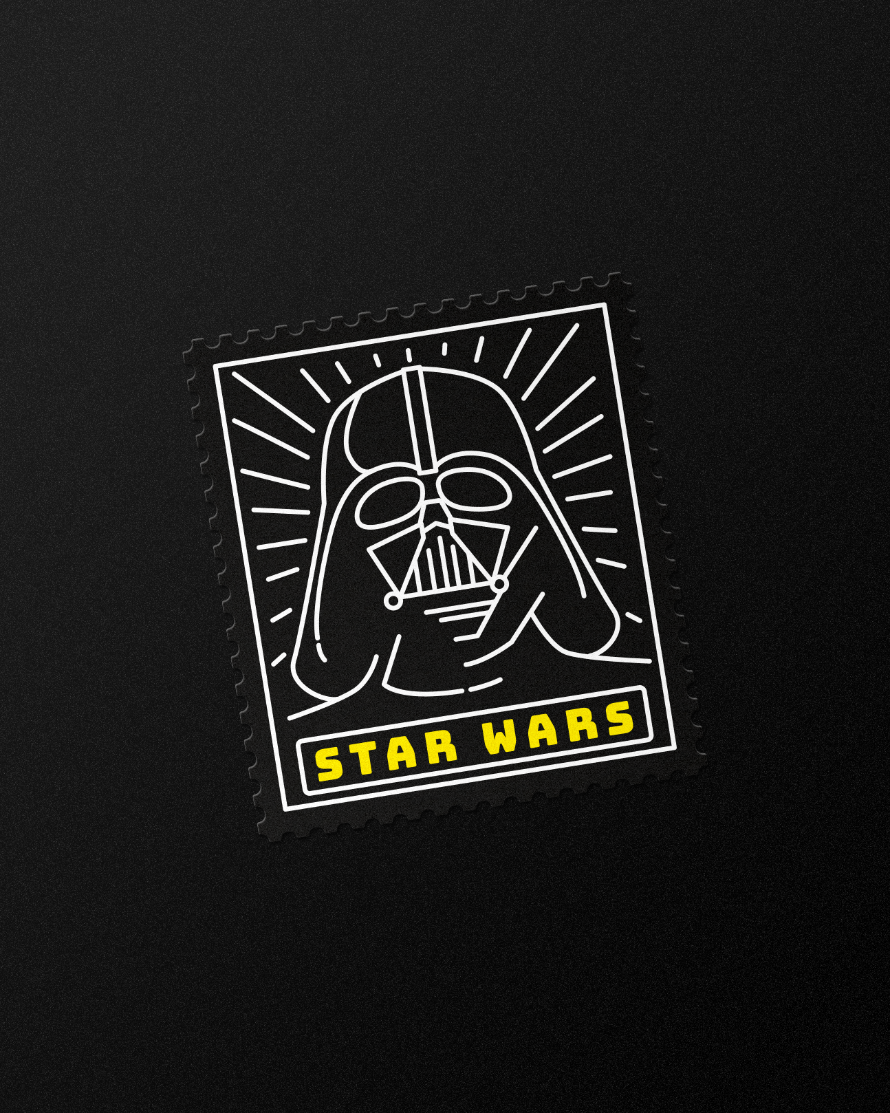 Star Wars Stamp Sticker